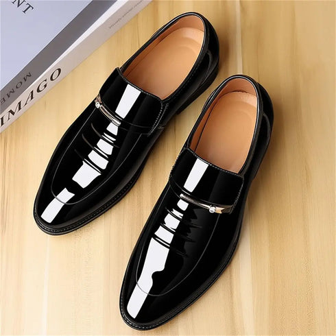 Mens Formal Business Oxford Slip On Loafers Comfortable Casual Driving Shoes